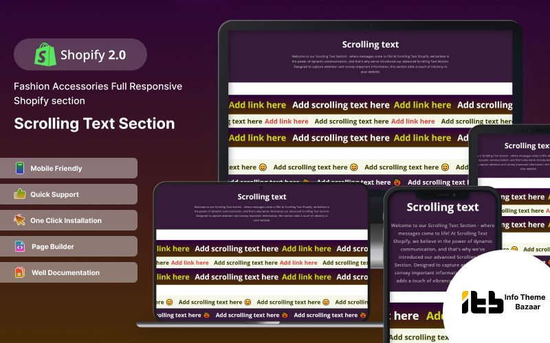 Scrolling Text Shopify section cover