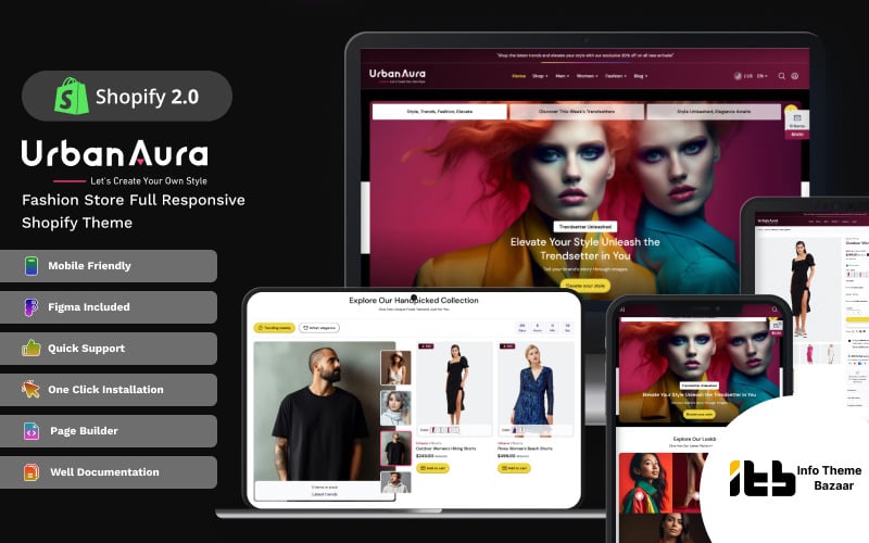 Urban Aura — Fashion & Mega Store Shopify 2.0 theme preview